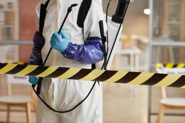 Professional Trauma Scene Cleanup technician working in Line Lexington, PA
